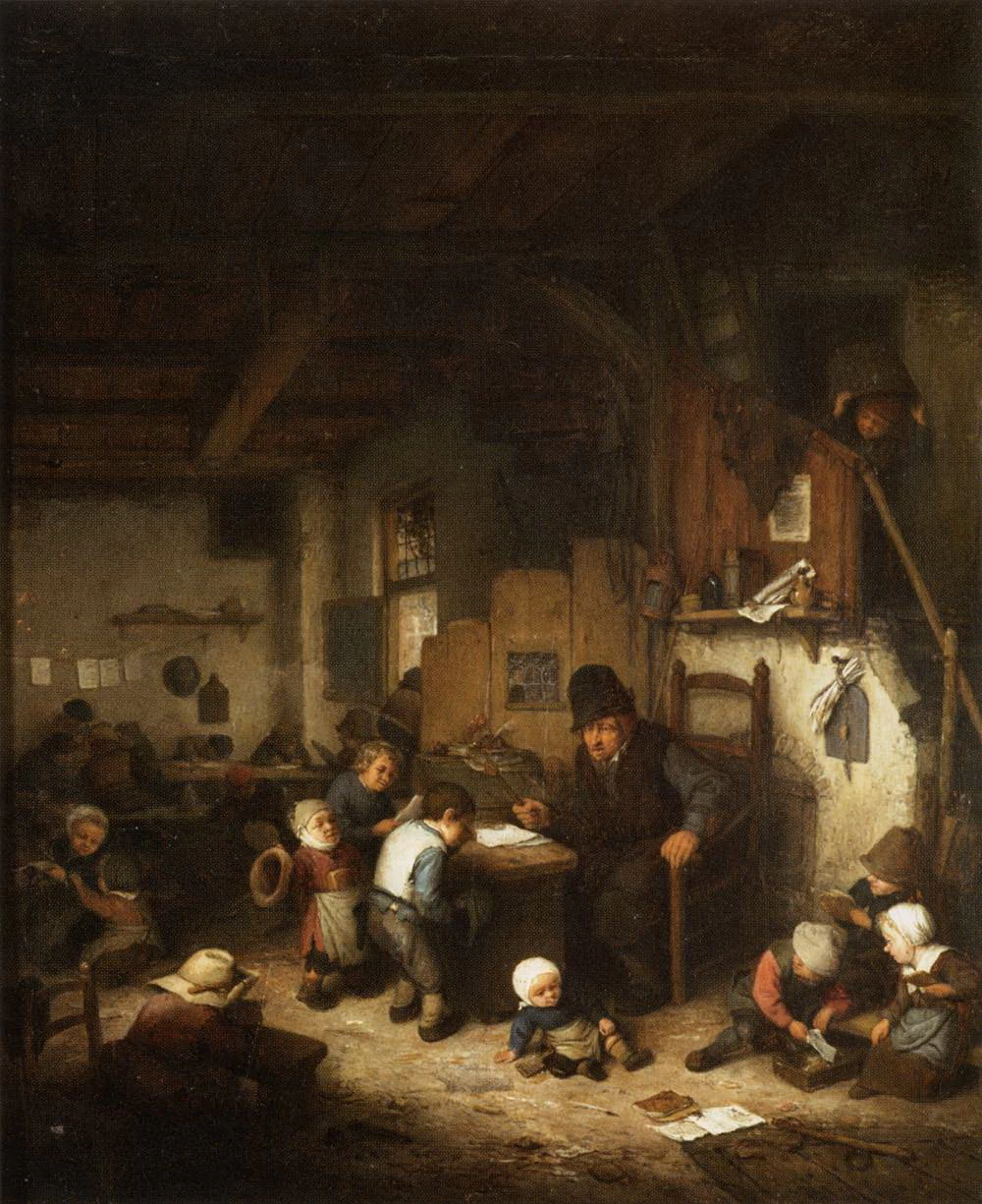 La scuola del maestro - Musée du Louvre, Paris
